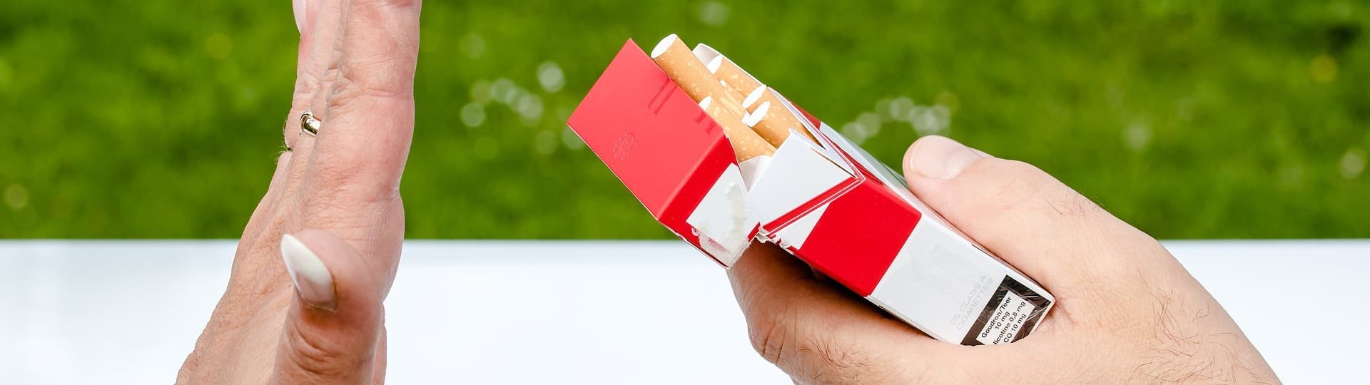 En pakke cigaretter til rygning.